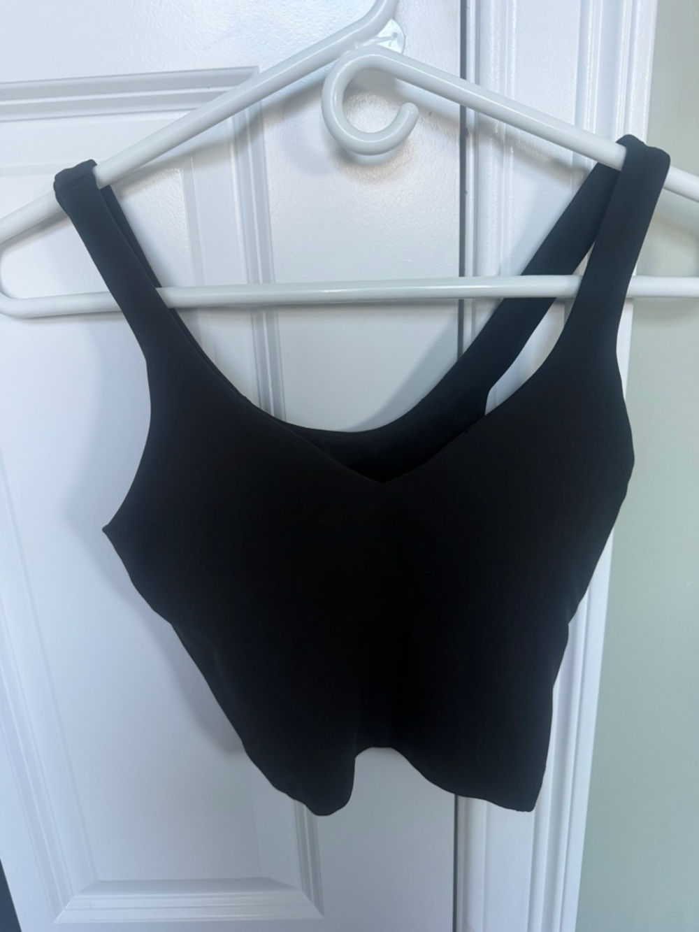 Lululemon Black Crop Tank Top with built in bra